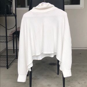 White Crop Sweater